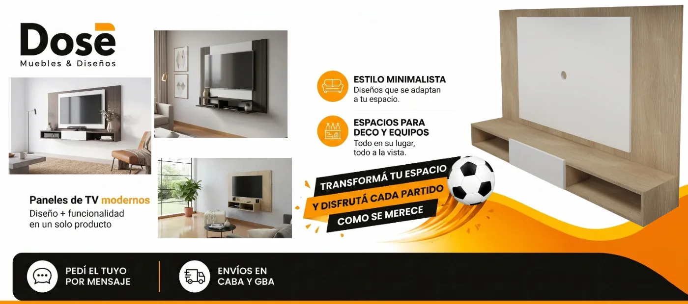 Paneles de TV modernos: diseño y funcionalidad en un solo producto